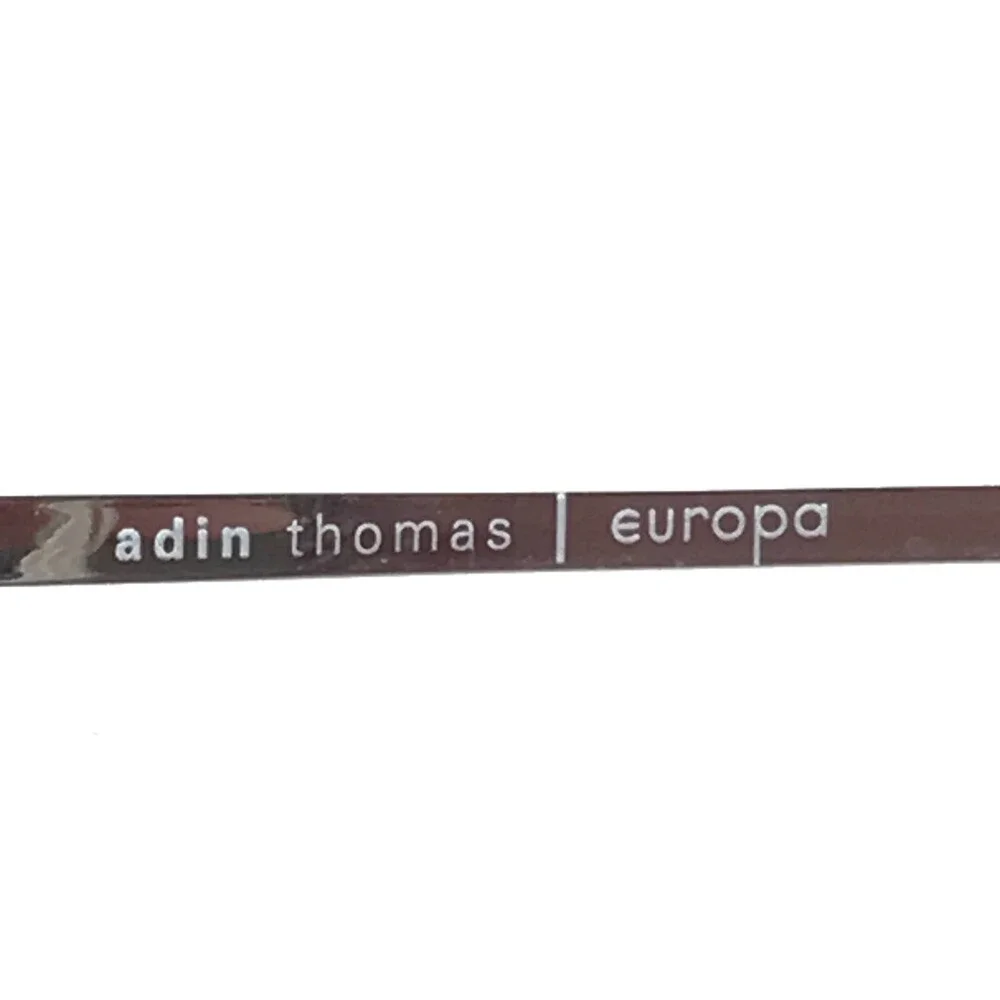 Adin Thomas Eyeglasses Frames AT-584 C2 Matte Black Silver Half Rim 54-18-145